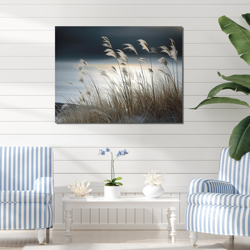 Beach Winter Scenery - Ocean Canvas Art, Wrapped Canvas, 30" H x 40" W x 1.5" D