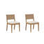Chaise rembourrée en bois massif brun clair, paquet de 2-1354146560-1393709010-1406668653