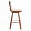 Tabouret de bar rembourré avec structure en métal