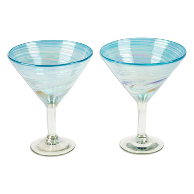 Websterville 11 oz. Handmade Martini Glass Set