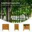 Table d'appoint Satine Farmhouse en bois massif de 60 cm de large avec prise intégrée-20024173