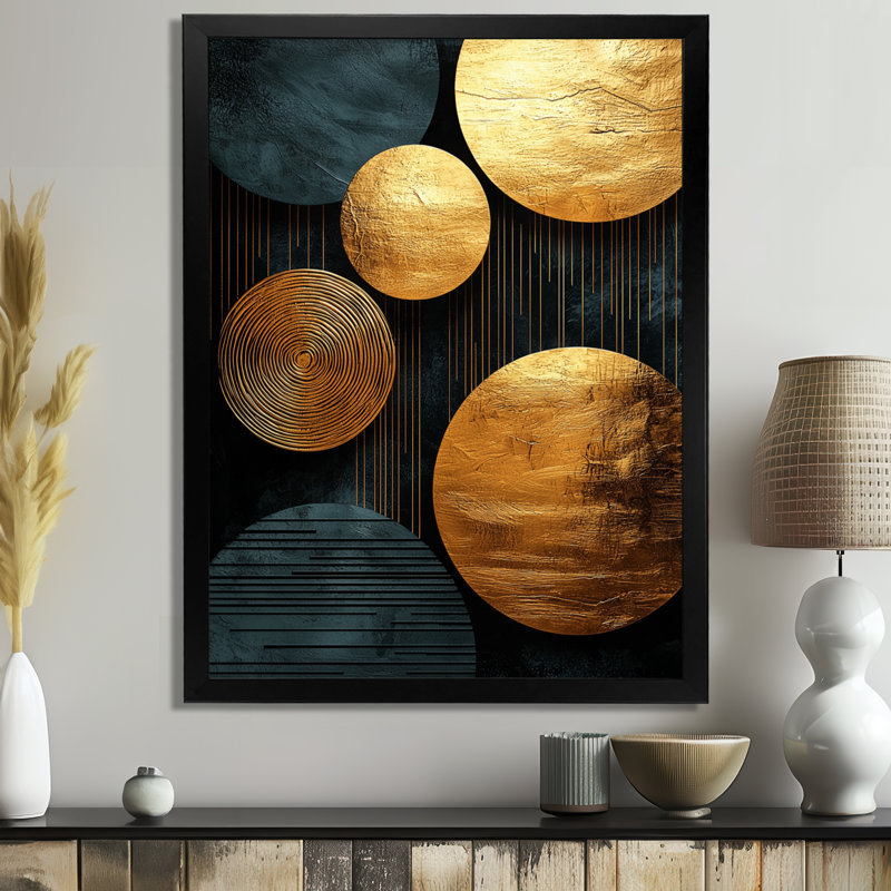 Shivdas - Abstract Wall Art Prints, Noir, H 20 po x l 12 po, Reproduction encadrée sans passe-partout