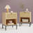 Boho Natural Rattan 4-piece Bedroom Set-1109754904