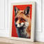 Fox Portrait Modern - Wrapped Canvas-893030746-893030748