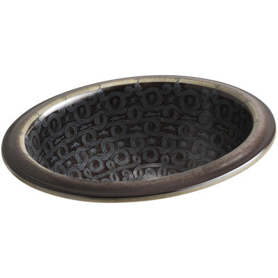 Ceramic Oval Drop-In Bathroom Sink