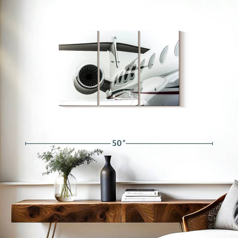 Mehar Luxury Plane Details, 20" H x 33" W