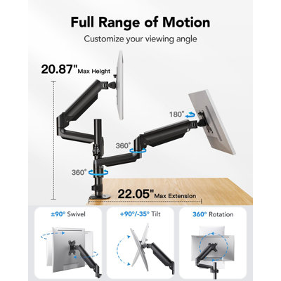 FURNINIXS Multi-Screen Single Screen Desktop mount Electronic Mount