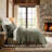 Stonewashed 100% Natural Cotton Waffle Quilt Set-119236249-119236246