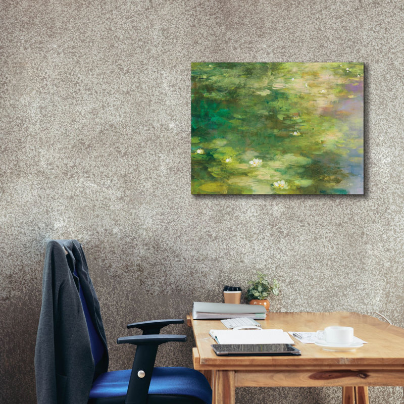 «Lakeside Reverie» par Julia Purinton, art mural sur toile, H 26 po x l 34 po x P 1,5 po