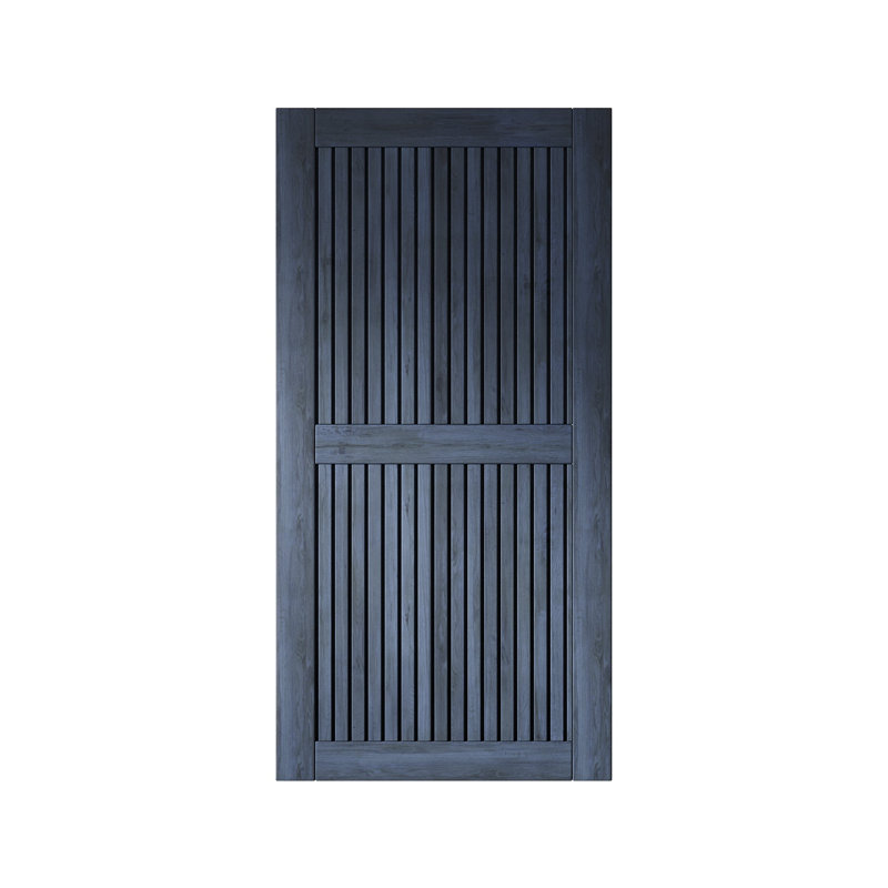 Porte de grange en bois de pin à rayures verticales Homacer, 48 po x 80 po