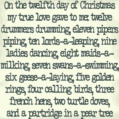 " 12 Days Of Christmas 2 "