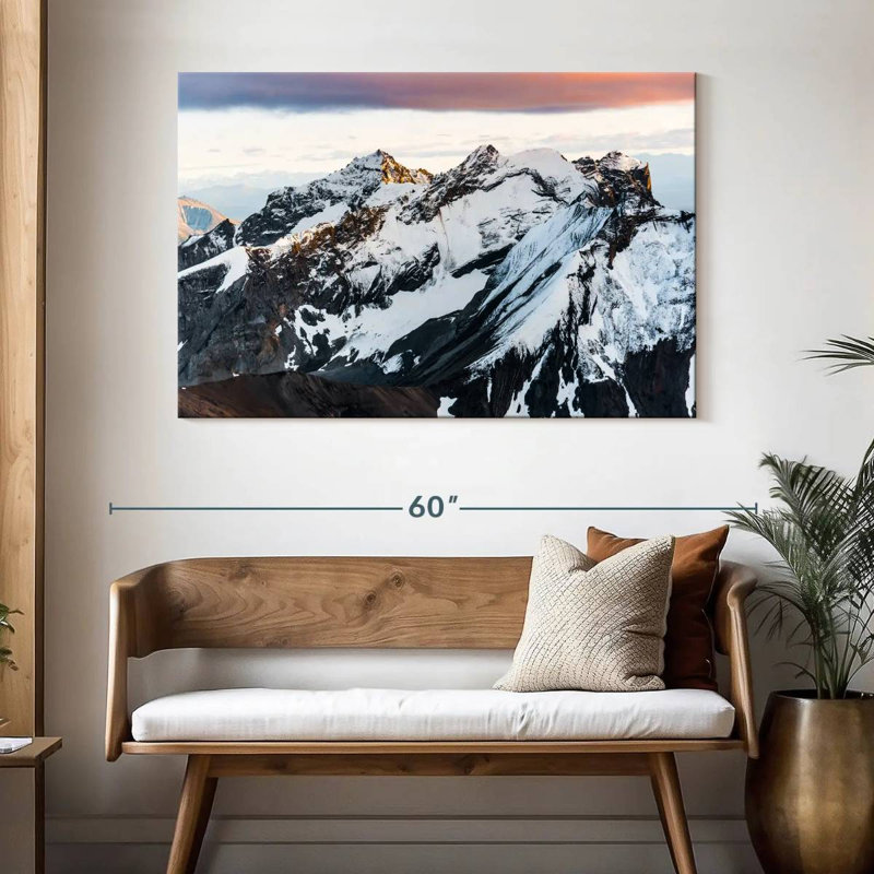 Alvord Snowy Mountain Peaks, H 32 po x l 48 po