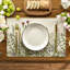 Ensemble de 12 napperons de table antiques et fleurs sauvages