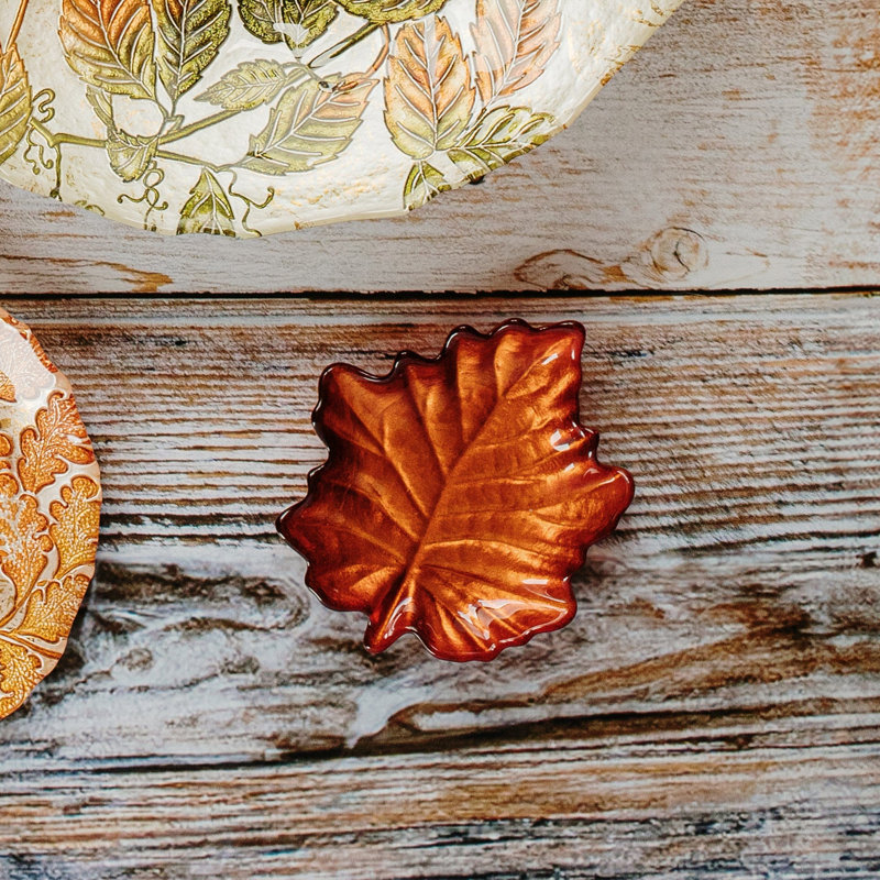 Autunno Handmade Glass Appetizer Plate