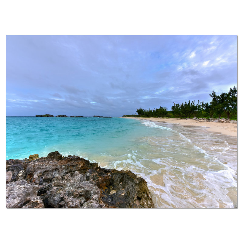 Clearwater Beach Bermuda - reproduction de photo sur toile tendue, H 30 po x l 40 po x P 1 po