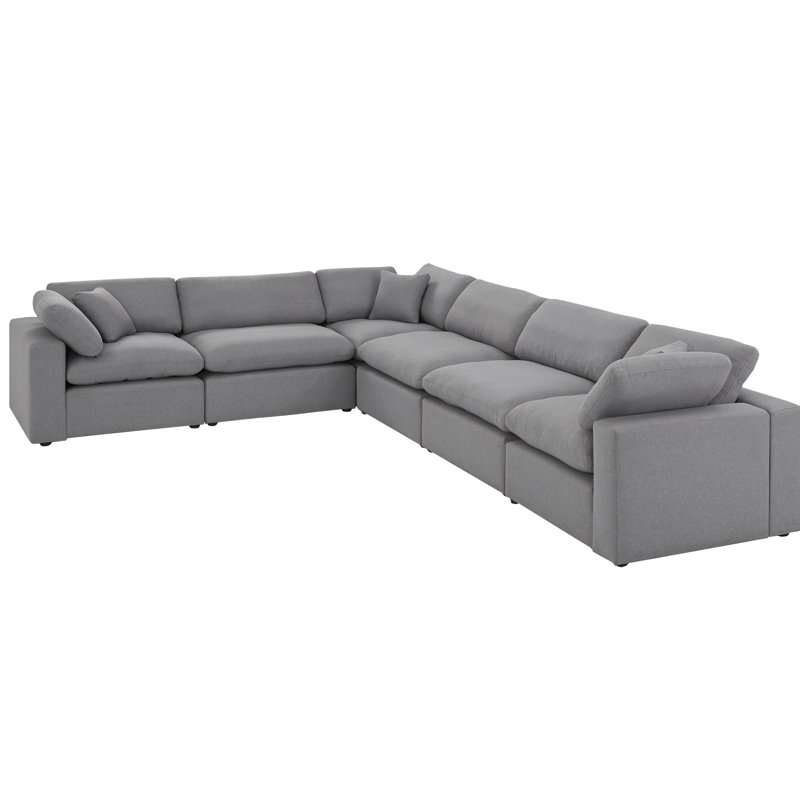 Bania Upholstered L-Shaped Sectional Symmetrical