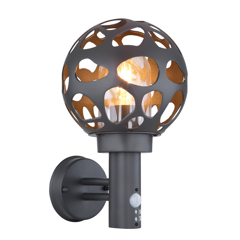 Corla Black Outdoor Wall Lantern