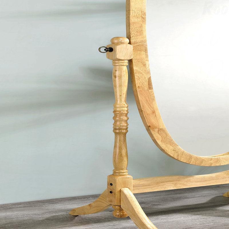 Miroir d'appoint 59,25 po, 59,25 po x 23 po, Brun