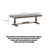 American-style retro distressed solid wood dining table-110563537