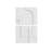 2 Pieces Japandi Abstract Wall Decor For Living Room 3D Hanging Art In White-143208490