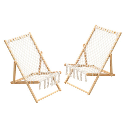 Paire de chaises de siège tissées à la main pour le patio et le jardin, sans assemblage requis, largeur de 18,8 po, hauteur de 4,33 po avec, applicable aux espaces extérieurs comme le balcon de la piscine, installation, 21,56 lb