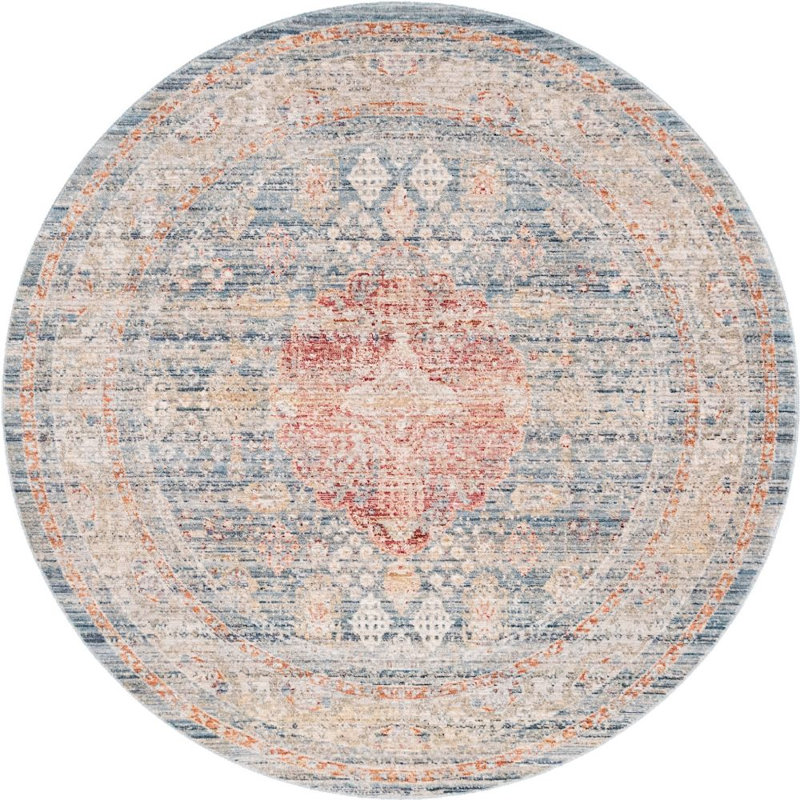 Gabbs Oriental Indoor Rug, Round 4'