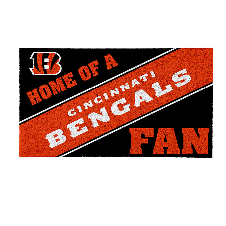 Paillasson NFL Home of a Fan Team, Bengals de Cincinnati