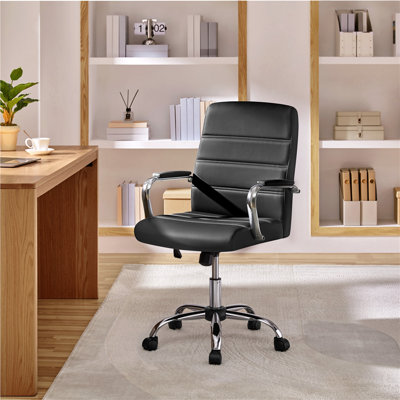 Wanetta Mid-Back Office Chair with Arms 360° Swivel