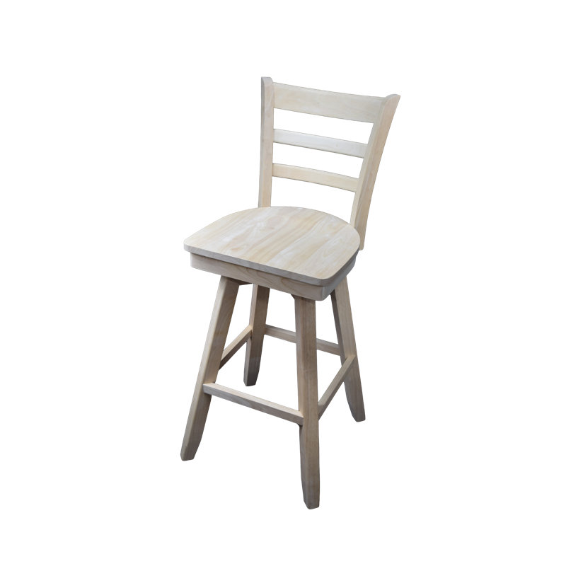 Consetta Swivel Solid Wood Counter Stool, Bar Stool (30” Seat Height)