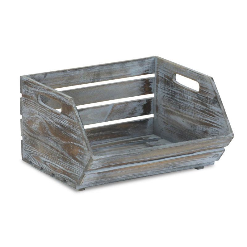 Boîte de rangement en bois Hashum