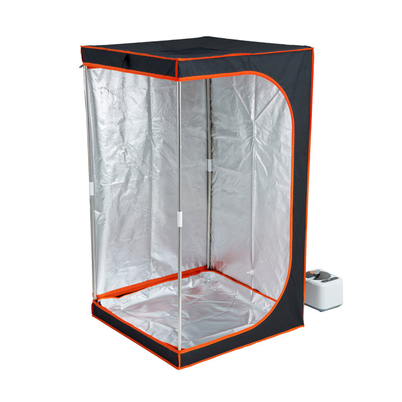 Portable Steam Sauna Tent Full Size, 1000W Personal Sauna Blanket Kit for Home Spa, Detoxify & Soothing Heated Body Therapy, Time & Temperature Remote Control With Floor  Mat