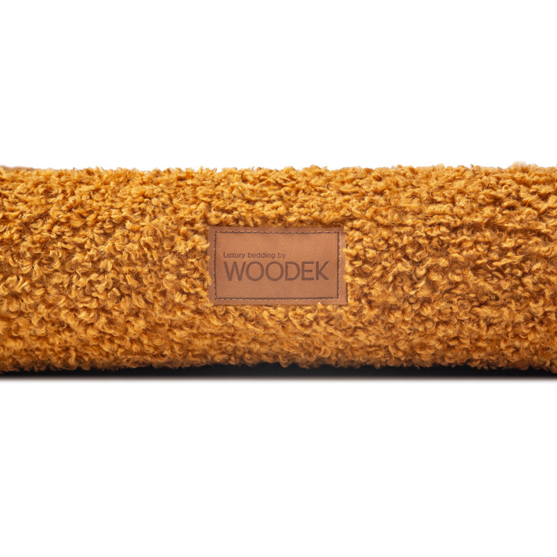 Lit orthopédique pour chien avec traversin «Milo» - Housse amovible et lavable, 9.84" H x 39.37" W x 27.56" D, Brun
