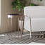 Table d'appoint 24 "avec plateau en verre Elias