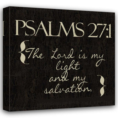 Trinx Greene, Taylor Gallery Wrapped Canvas Art Titled: Psalms 27, 1