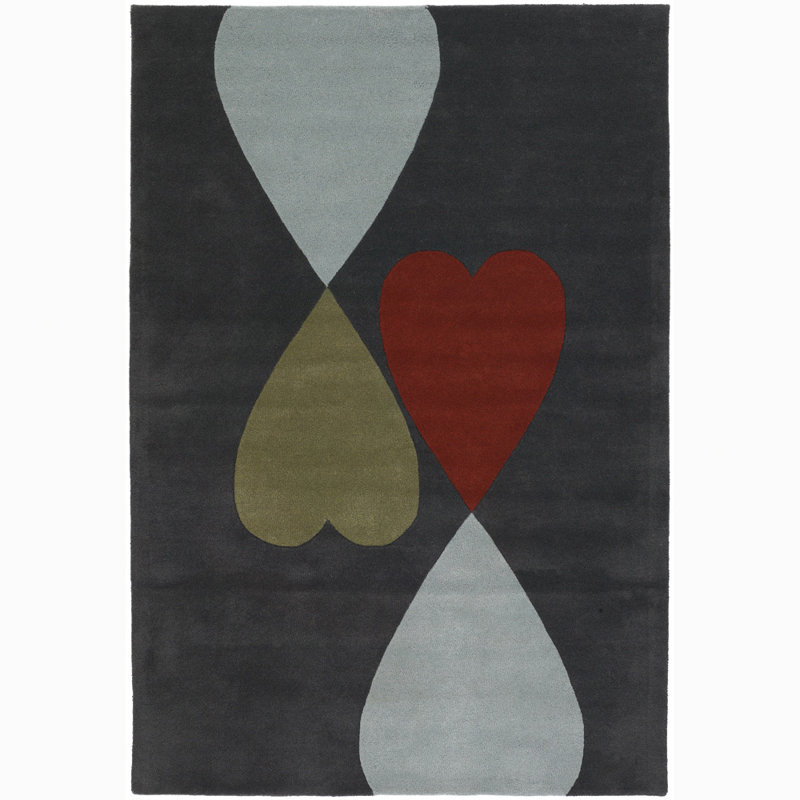 Colbye Wool Geometric Indoor Rug, Rectangle 5' x 7'6"