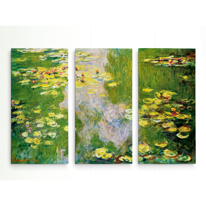 Water Lilly - Impression sur toile tendue, H 24 po x l 36 po x P 1,5 po