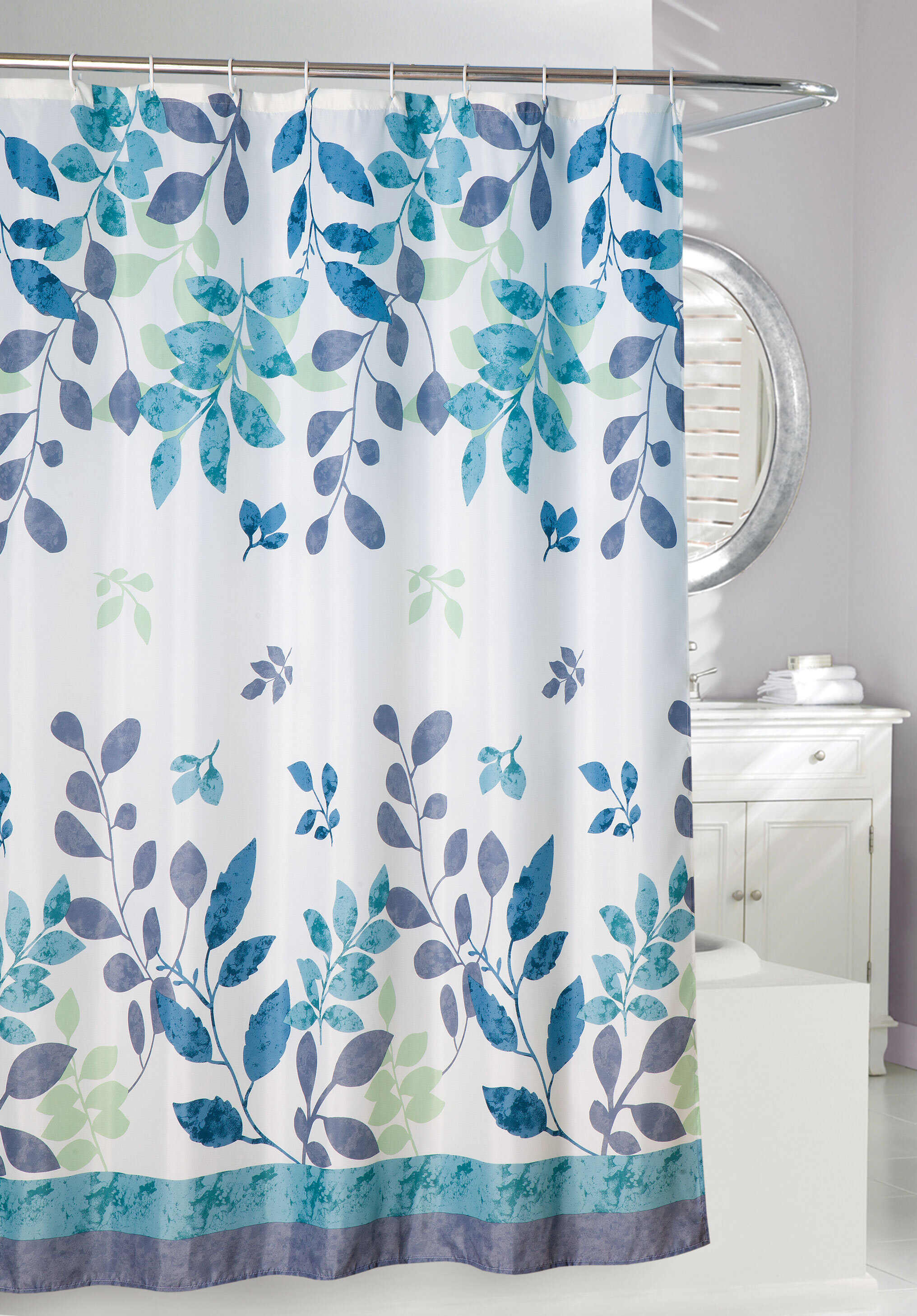 Winston Porter Halmstad Floral Shower Curtain | Wayfair