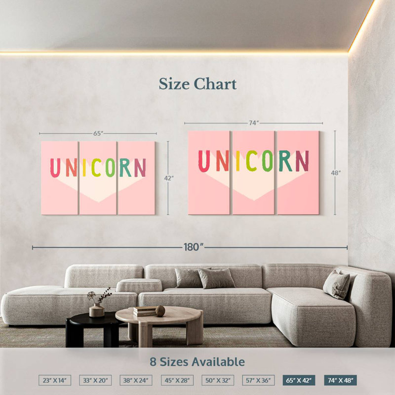 Tergel Unicorn Superhero, 42" H x 65" W
