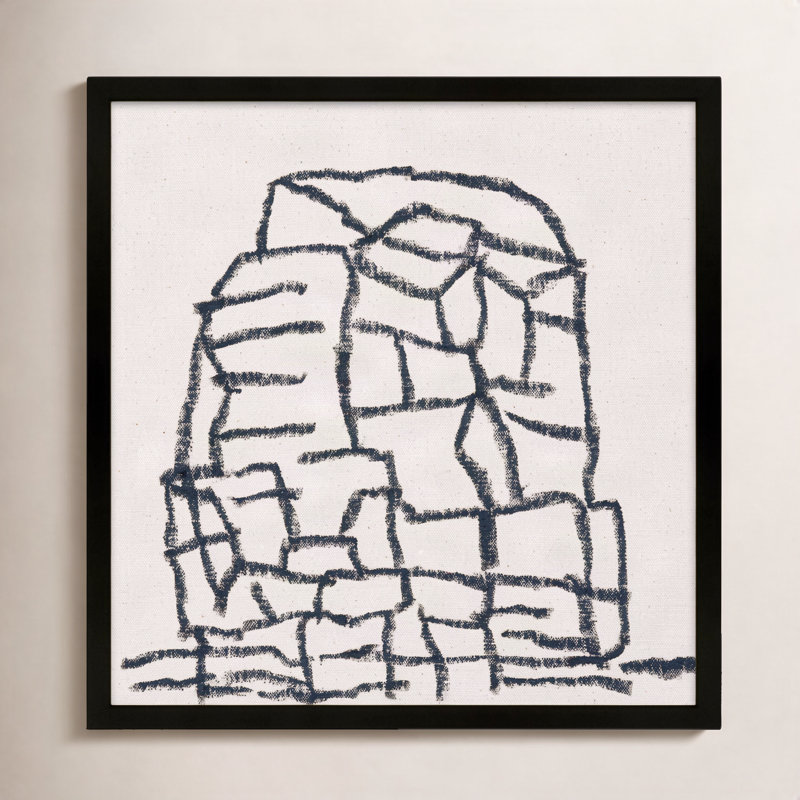 Outcropping Print by Stephanie Dennis, Black, 30" H x 30" W  x 1.25" D