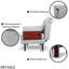 Double chaise d'appoint pliante multifonctionnelle