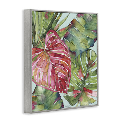 Pink & Green Palm Springs Framed Giclee, design by Anne Tavoletti