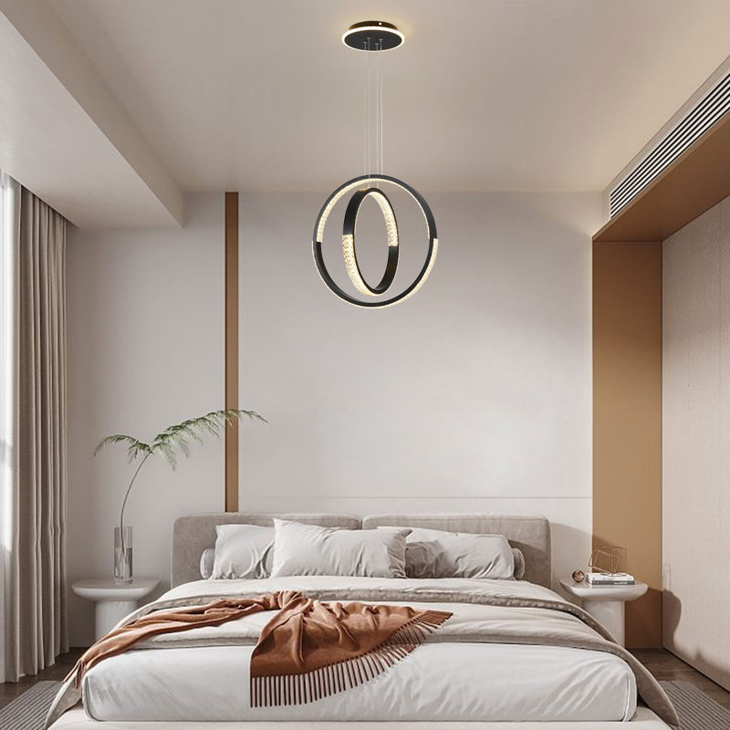 Afraa 2 - Light Matte Black LED Unique/Statement Pendant