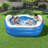 Plastic Inflatable Pool 69cm H x 206cm W x 213cm L