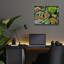  «Reptile & Amphibians» par Tim Jeffs, art mural en verre acrylique, 16 po x 12 po