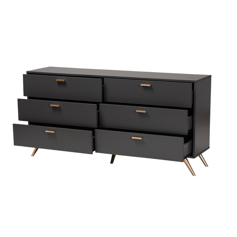 Corinth 61.21'' W 6 - Drawer Dresser