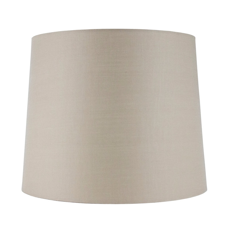 Hardback Linen Empire Tall Lamp Shade, 13" H x 16" W x 16" D, Light Beige