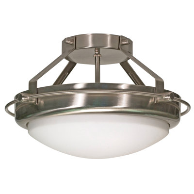 Nabors Glass Semi Flush Mount