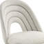 Ensemble de deux chaises d'appoint en tissu beige et or