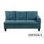 Ensemble canapé d'angle 3 pièces en tissu bleu turquoise avec pouf de rangement-69969362-90726396