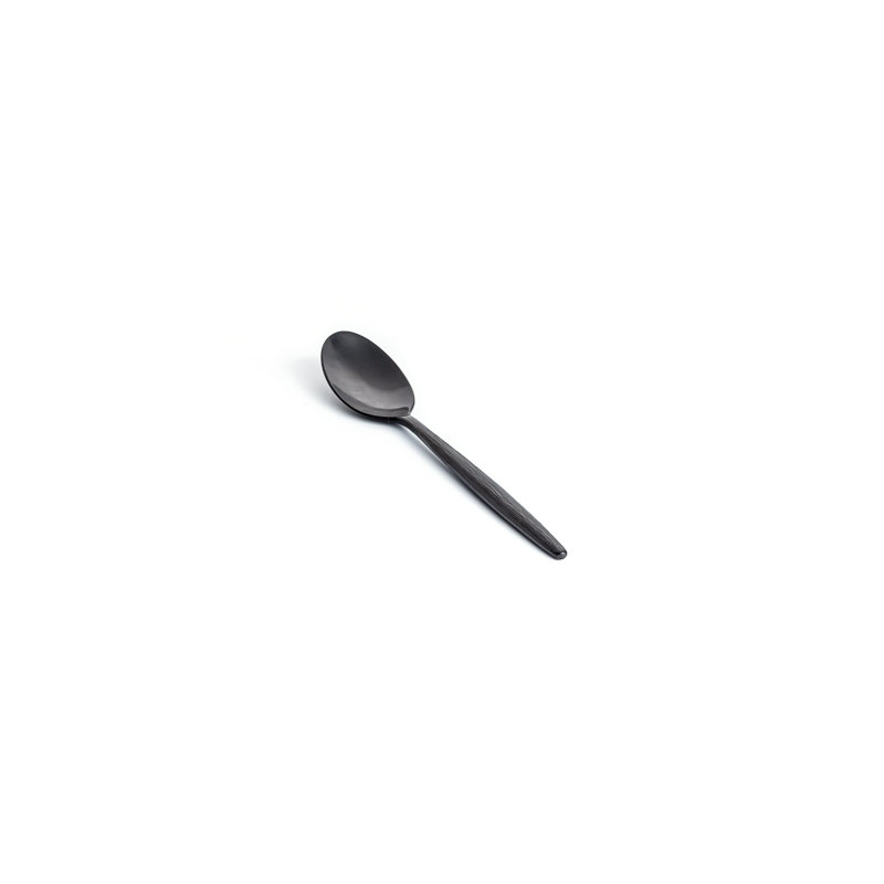 Cuillère à café Owen - laiton mat, Noir